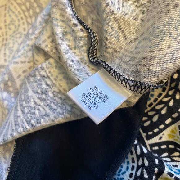 Elle Swing Dress Geometric Spaghetti Straps Size Small - Picture 5 of 7